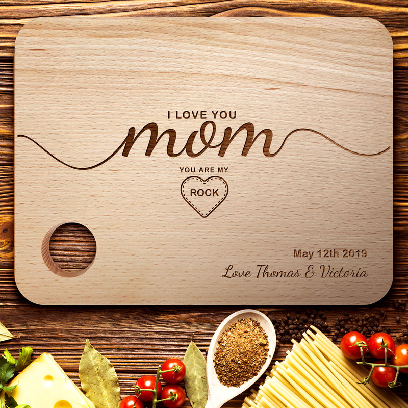 Personalized Chopping Board for Mom, Mom Rock Cutting Board – GRETAOTO  Design