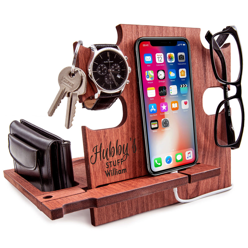 Best Gift for Husband , Personalized Docking Station