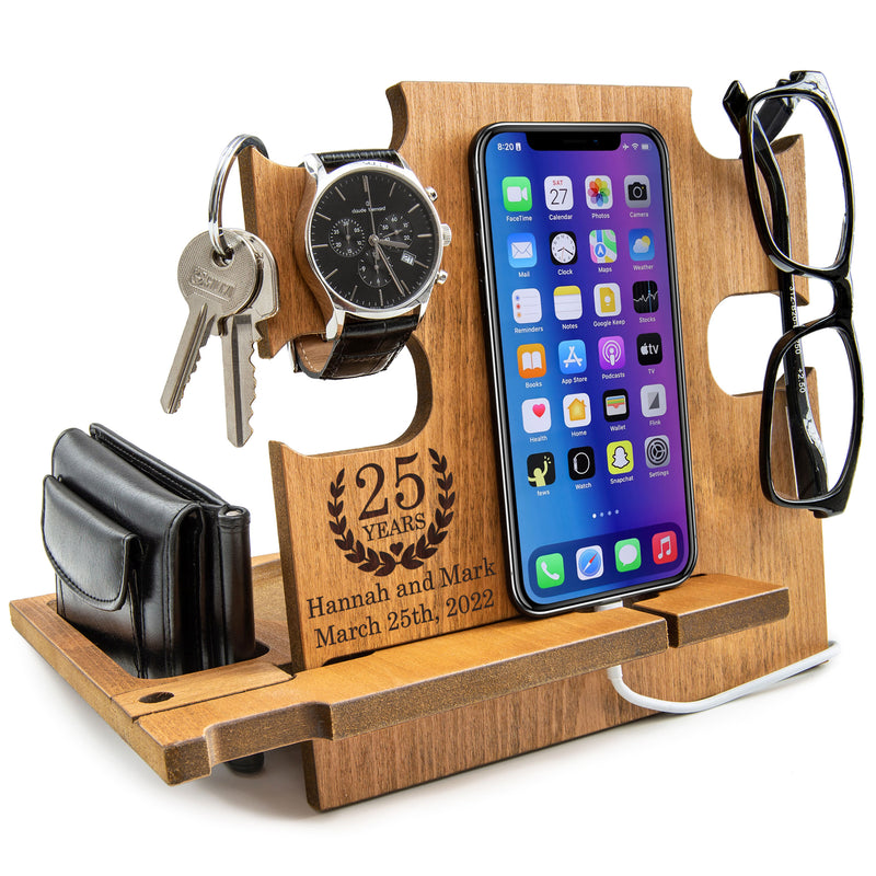 Anniversary Gift , Personalized Docking Station